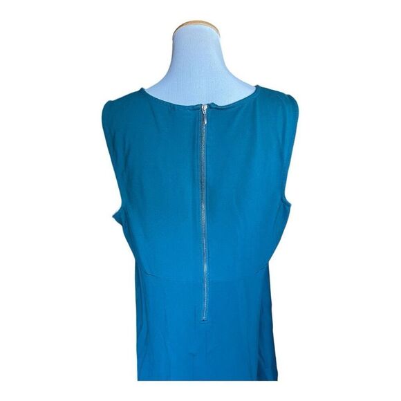 Womens Torrid Sleeveless Stretch Ponte A Line Dress in Emerald Green - Sz 24 - Picture 5 of 5